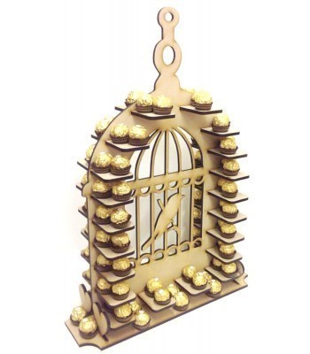 Freestanding Large Detailed Bird Cage Ferrero Rocher Wedding Table Display Stand